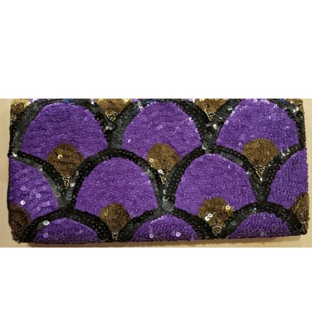 Roberta Freymann Sequin Clutch